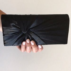 Black purse/clutch with removable chain strap